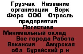 Грузчик › Название организации ­ Ворк Форс, ООО › Отрасль предприятия ­ Логистика › Минимальный оклад ­ 35 000 - Все города Работа » Вакансии   . Амурская обл.,Бурейский р-н